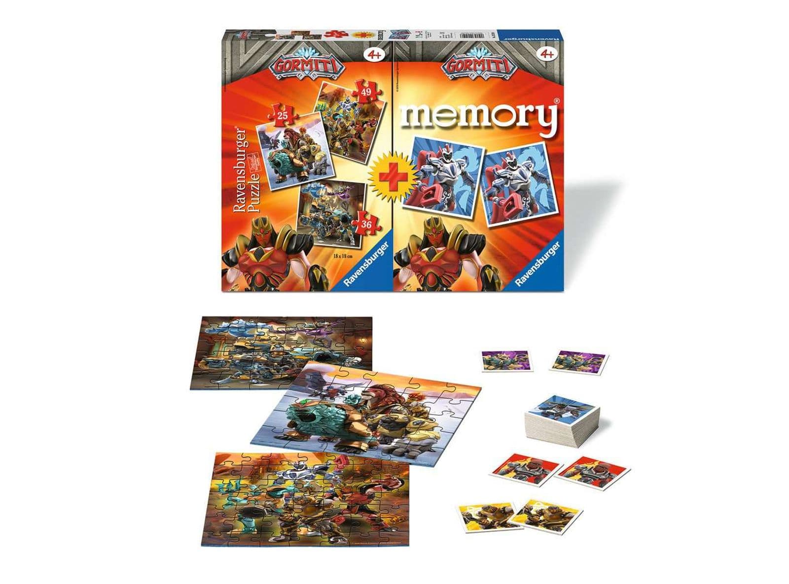 Puzzle Memory Gormiti Multipack Ravensburger 20519 49 Pezzi 3 puzzle 4+ in Puzzle classici 85cento.it - Potenza, commercioVirtuoso.it