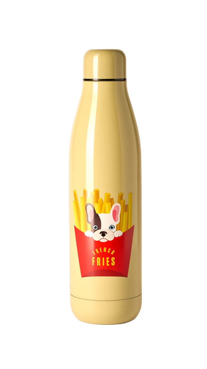 Bottiglia Termica 500ml - Motivo FRENCH FRIES in Autocategorizzazione Più Di Più Ideas - Casalnuovo di Napoli, commercioVirtuoso.it