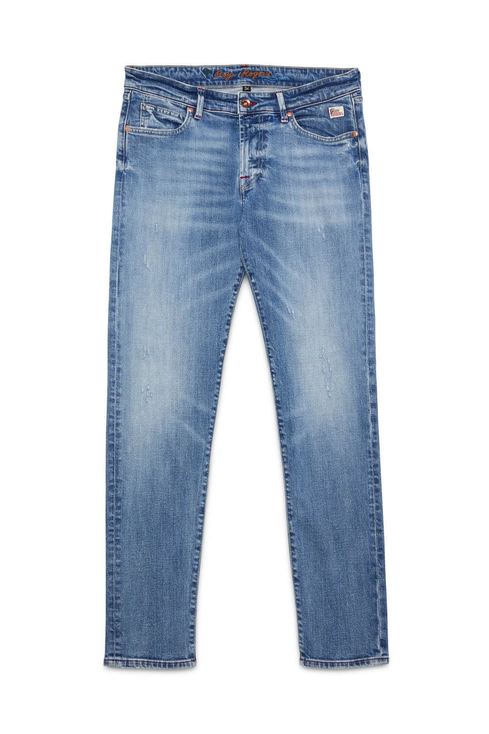 Roy Roger's Jeans uomo 517 special man denim elast. Dirty Dozen denim in Jeans Broadway Red - Barletta, commercioVirtuoso.it