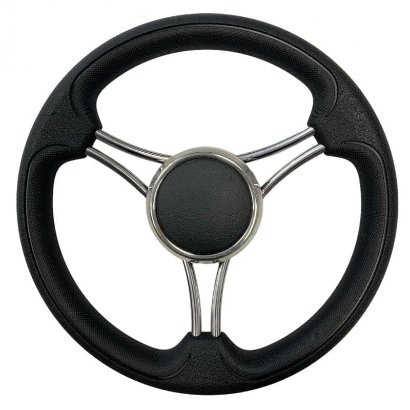 Ruota Timone Nero Pelle Ø Mm.350 in Ancore Ebricowill - Palermo, commercioVirtuoso.it