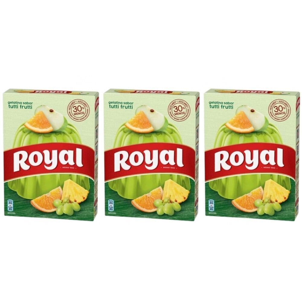 ROYAL GELATINA TUTTI FRUTTI 114g x 3 pezzi PAESES DI ORIGINE PORTOGALLO in Caramelle gommose Agbon - Martinsicuro, commercioVirtuoso.it