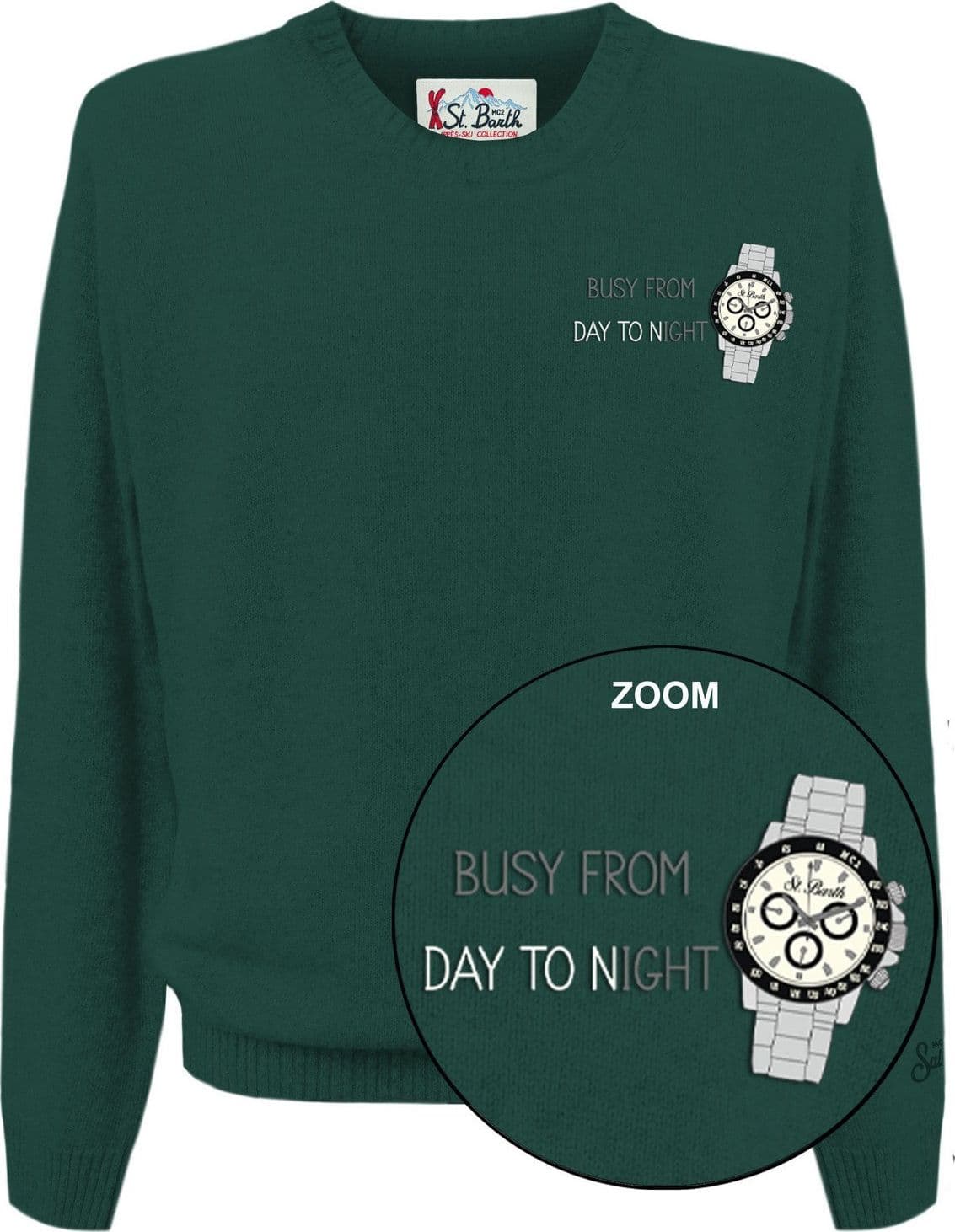 MC2 SAINT BARTH felpe senza cappuccio uomo mc2 saint barth - heron light embry busy watch 51 - verde da uomo in T-shirt Drestige - Casamassima, commercioVirtuoso.it