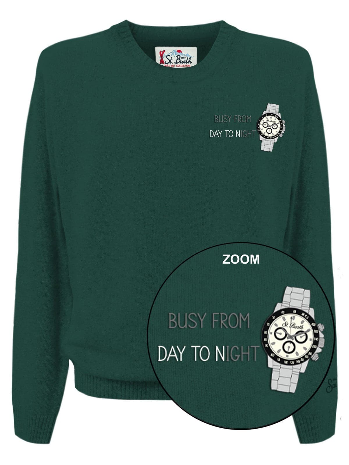 MC2 SAINT BARTH felpe senza cappuccio uomo mc2 saint barth - heron light embry busy watch 51 - verde da uomo in T-shirt Drestige - Casamassima, commercioVirtuoso.it