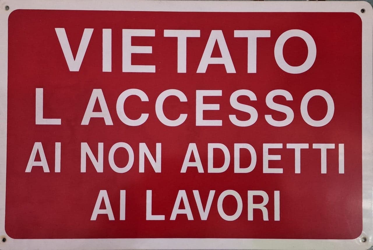Segnaletica Vietato L'Accesso Ai Non Adetti Ai Lav 30X20 Pvc in Segnaletica antinfortunistica Ebricowill - Palermo, commercioVirtuoso.it