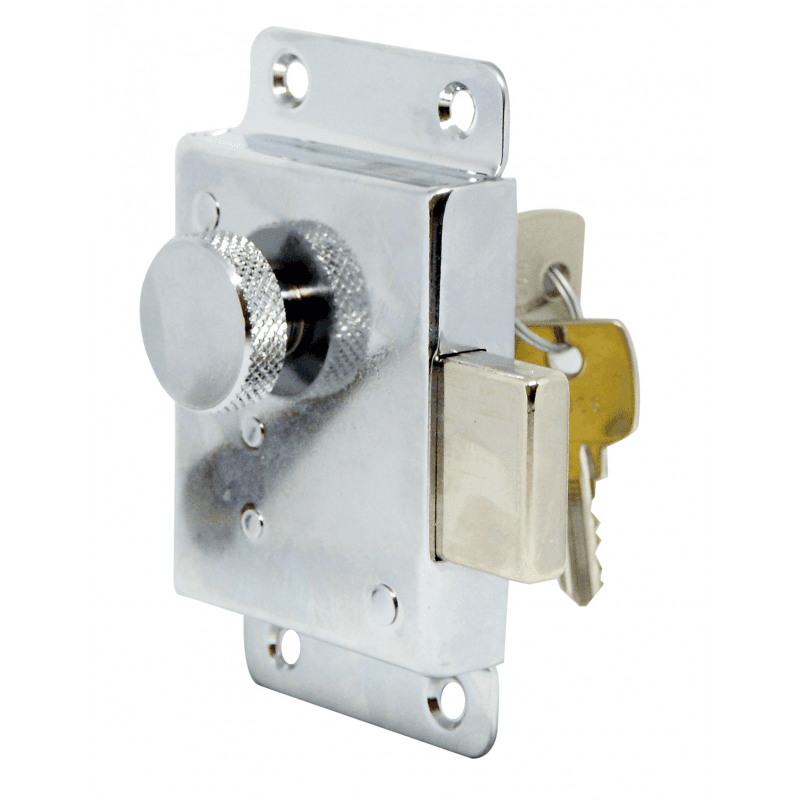 SERRATURA IN OTTONE CROMATO H20