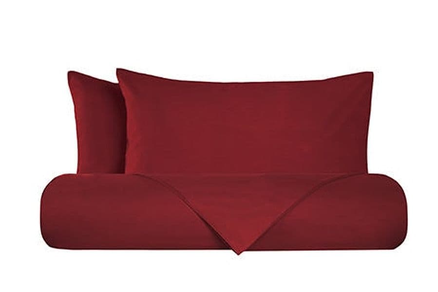 Set Letto federe parure Letto flanella caldo cotone 100% cotone Made in Italy BORDEAUX in Set di lenzuola e federe Vanita di raso - Sesto San Giovanni, commercioVirtuoso.it