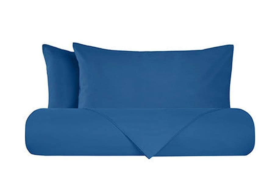 Set copripiumino federe parure copripiumino flanella caldo cotone 100% cotone Made in Italy BLU in Set copripiumini e federe Vanita di raso - Sesto San Giovanni, commercioVirtuoso.it