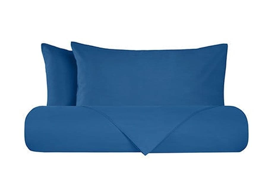 Set Letto federe parure Letto flanella caldo cotone 100% cotone Made in Italy BLU in Set di lenzuola e federe Vanita di raso - Sesto San Giovanni, commercioVirtuoso.it