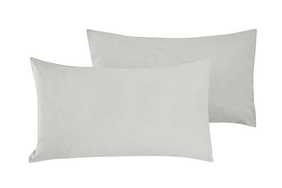 Coppia di federe Set di 2 federe copricuscino guanciale Letto in flanella caldo cotone 100% cotone Made in Italy GRIGIO PERLA in Federe Vanita di raso - Sesto San Giovanni, commercioVirtuoso.it