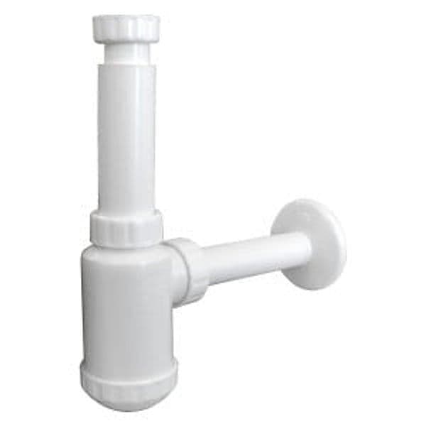 Sifone A Bottiglia 1"1/4 Pvc Bianco Lavabo in Trappole Ebricowill - Palermo, commercioVirtuoso.it