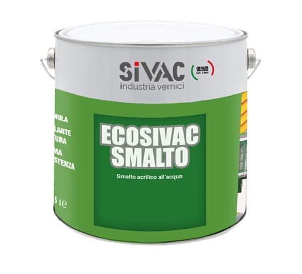 Smalto Ecosivac Nero Lucido Ml750 Acqua Acrilic in Vernice Ebricowill - Palermo, commercioVirtuoso.it