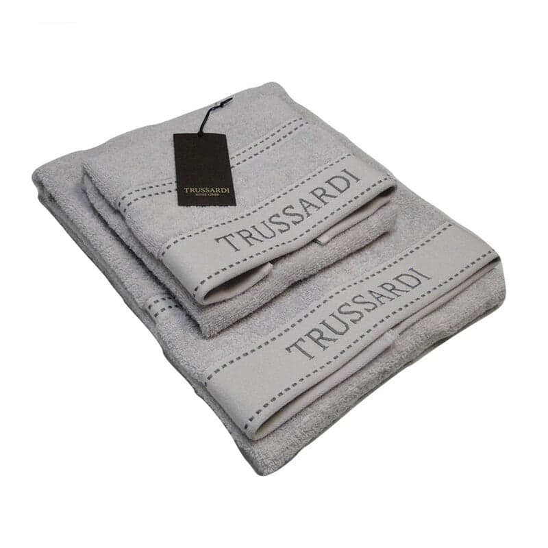 Set Asciugamani Trussardi Ribbon Spugna di Cotone - The King Luxury