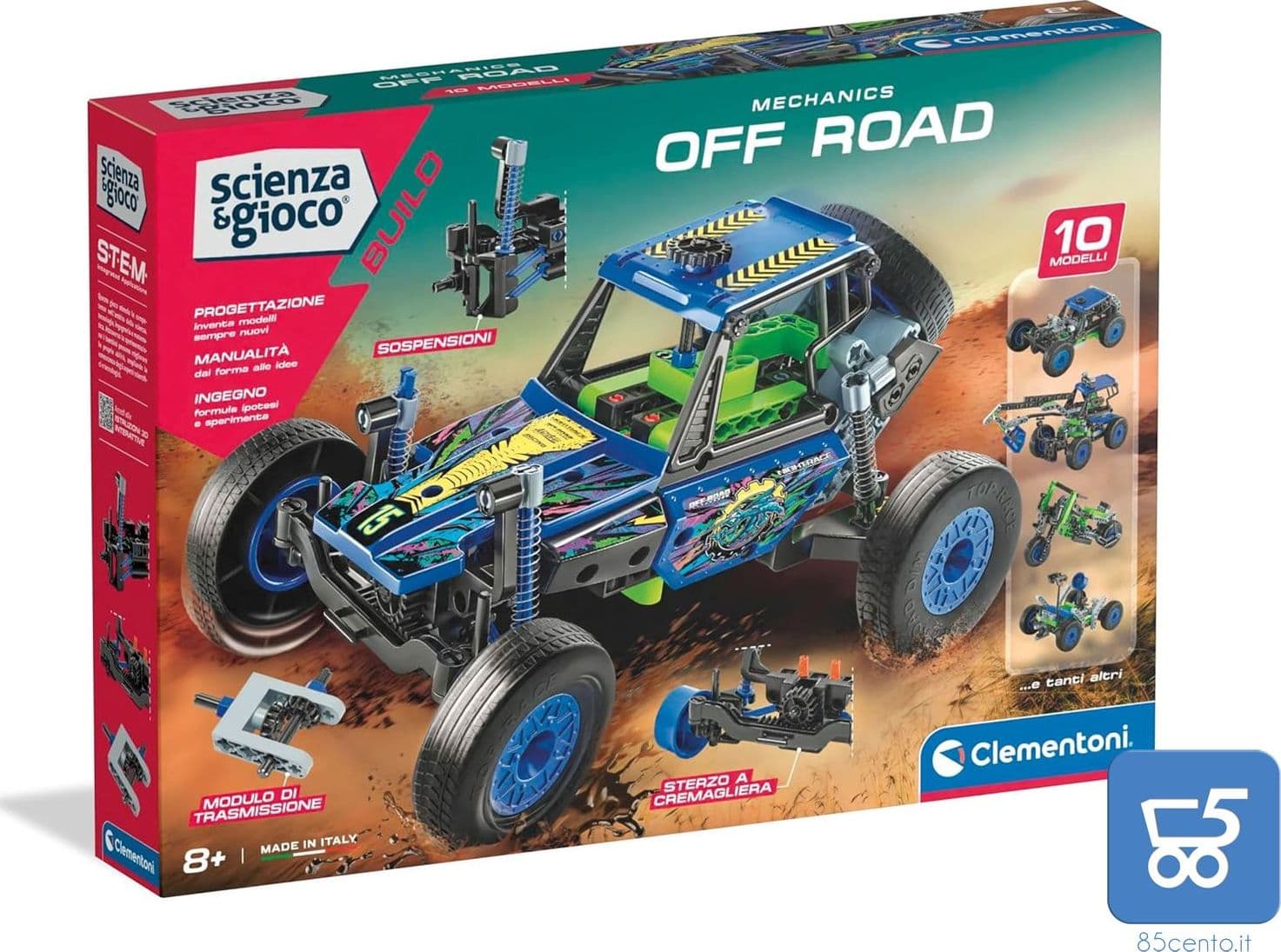 Set di Costruzioni Clementoni Scienza e Gioco Build Mechanics off Road Bambini di 8+ Anni 19373 in Kit e esperimenti di scienze 85cento.it - Potenza, commercioVirtuoso.it