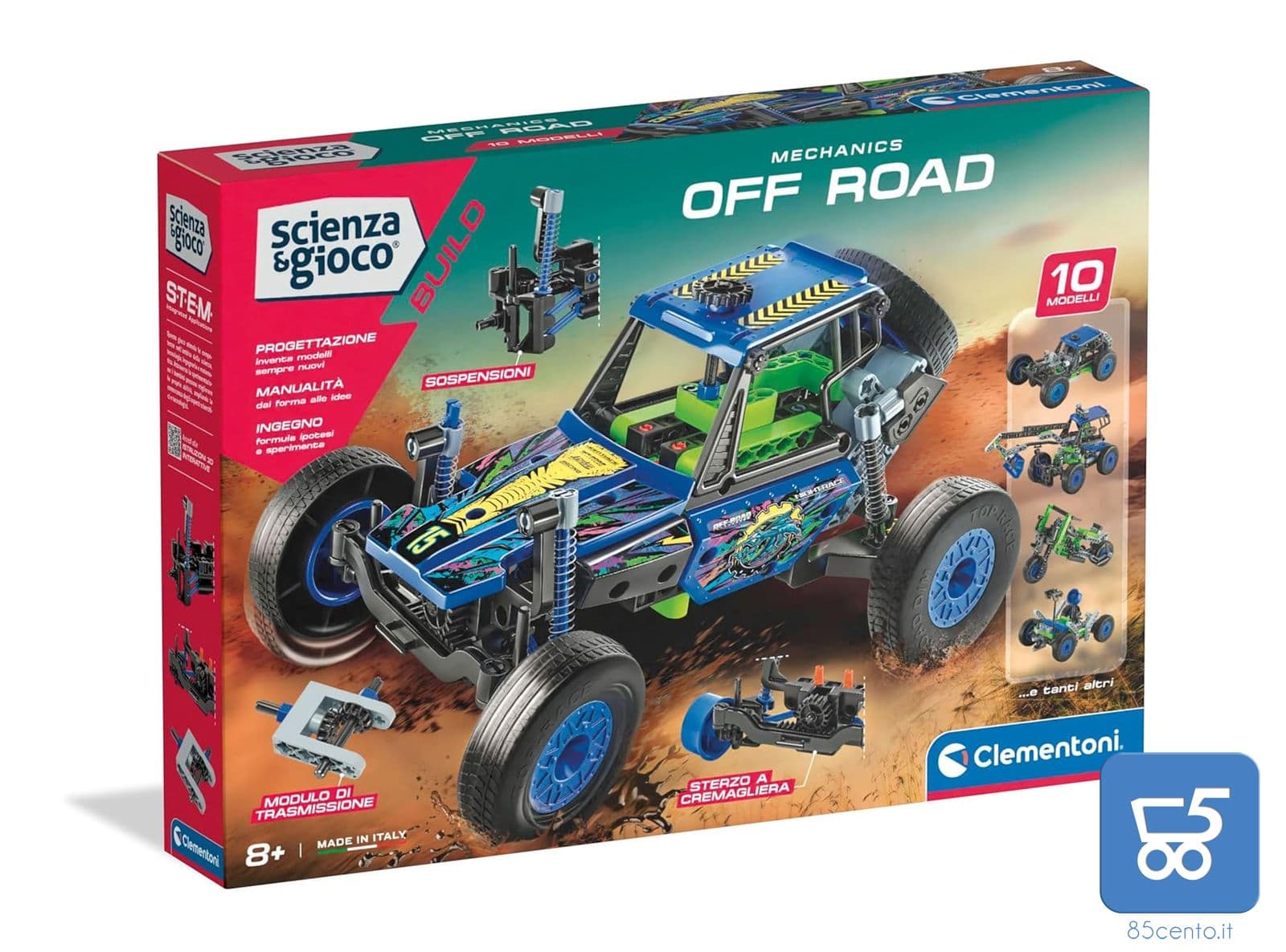 Set di Costruzioni Clementoni Scienza e Gioco Build Mechanics off Road Bambini di 8+ Anni 19373 in Kit e esperimenti di scienze 85cento.it - Potenza, commercioVirtuoso.it