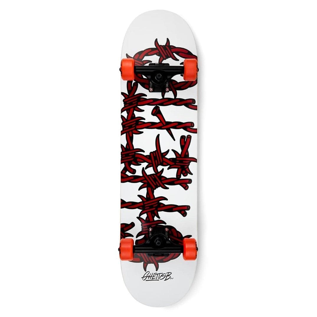 Skateboard Ghettoblaster per iniziare Barded Wire Red 8.0"
