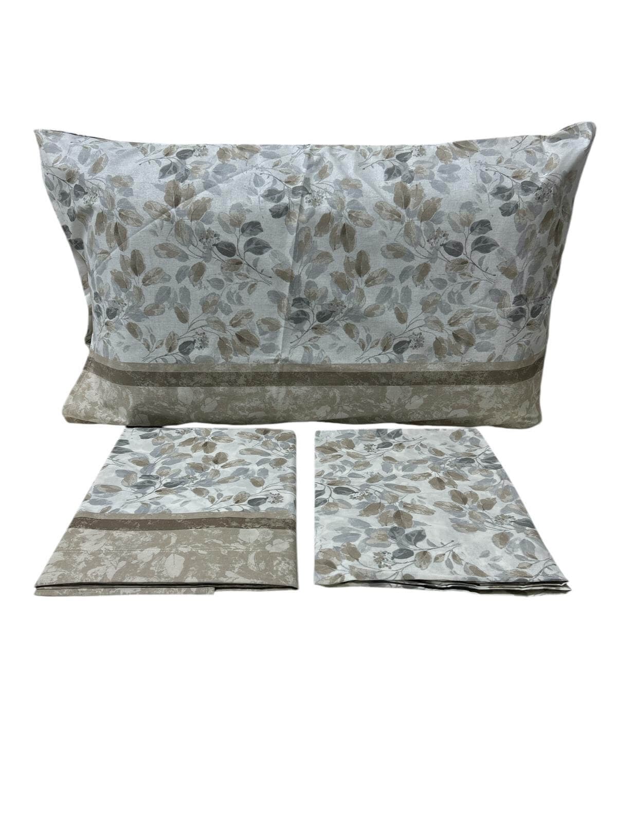Completo Lenzuola Singolo Fiori in Cotone Made in Italy in Set di lenzuola e federe The King Luxury - San Marcellino, commercioVirtuoso.it