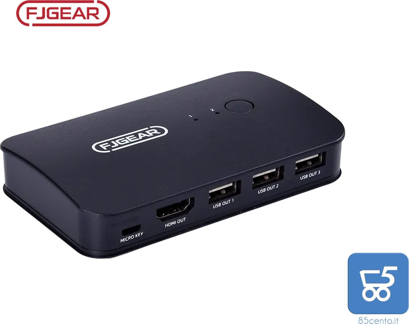 Switch KVM HDMI 4K 2 Computer Possono Condividere 1 set di monitor stampante tastiera mouse chiavetta USB in 85cento.it - Potenza, commercioVirtuoso.it
