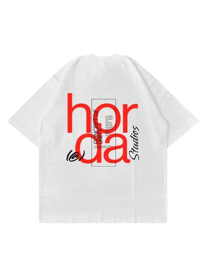 T-Shirt Horda Oversize 200g Made in Italy - Boxy Fit Cotone Heavyweight in T-shirt HORDA BRAND - Foiano Della Chiana, commercioVirtuoso.it