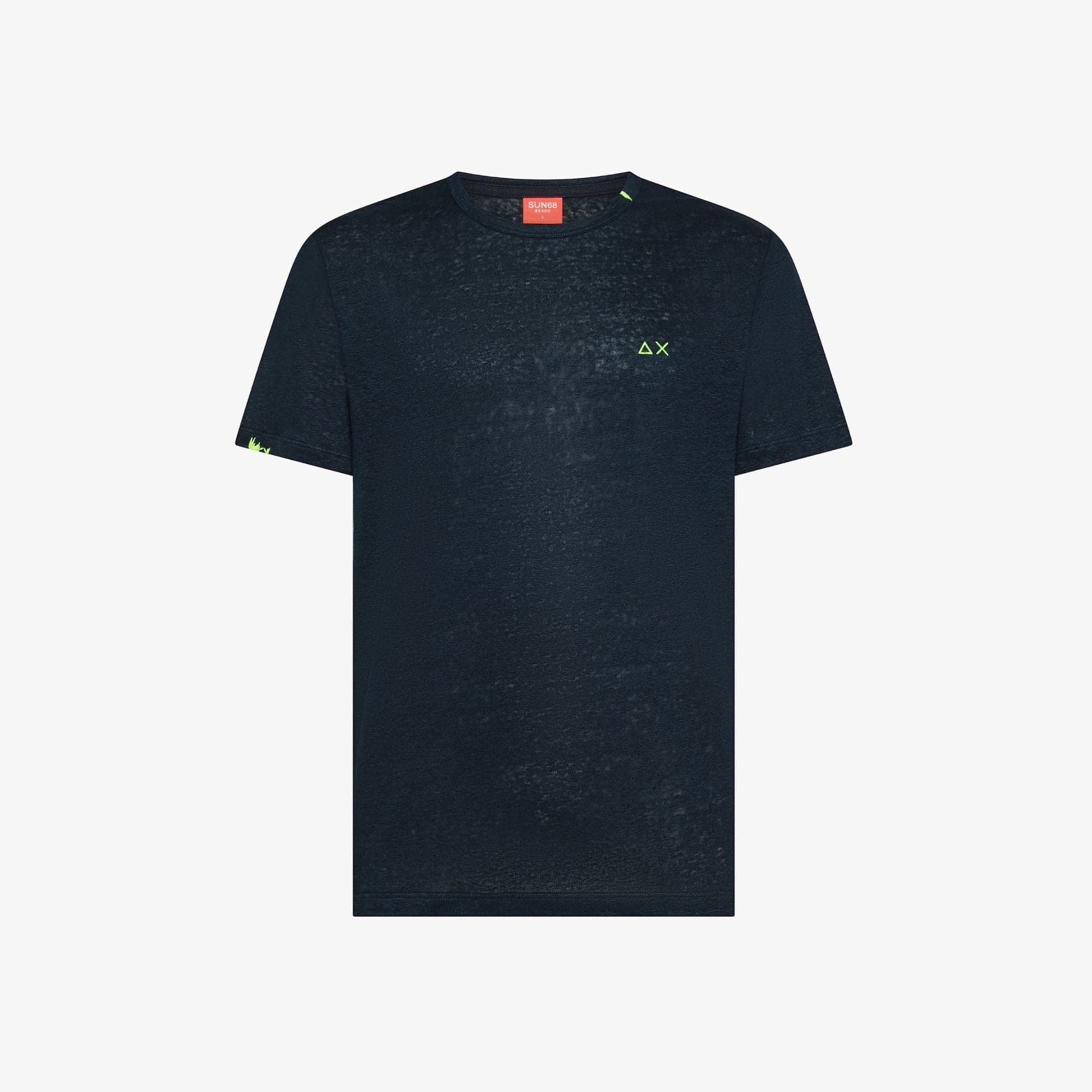 T-shirt uomo Sun68 blu navy special dyed in cotone con ricamo a contrasto in Autocategorizzazione Broadway Red - Barletta, commercioVirtuoso.it