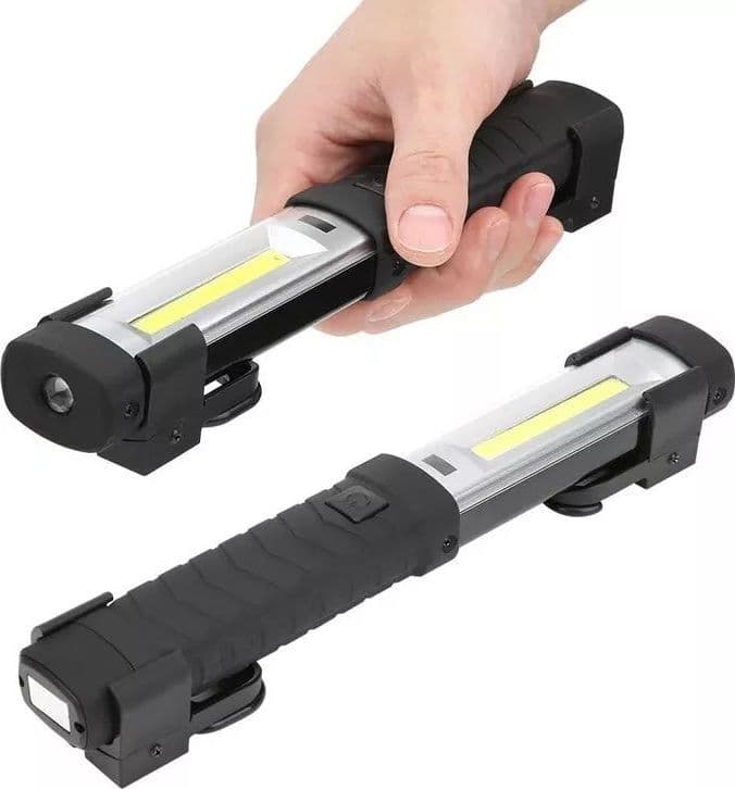 TORCIA MULTIFUNZIONE BOX CAMPEGGIO SPORT LAMPADA LED COB RICARICABILE XPE PORTATILE CALAMITATA OFFICINA LAVORO IMPERMEABILE ALTA POTENZA in Lampade di ispezione Solgeny - Besate, commercioVirtuoso.it