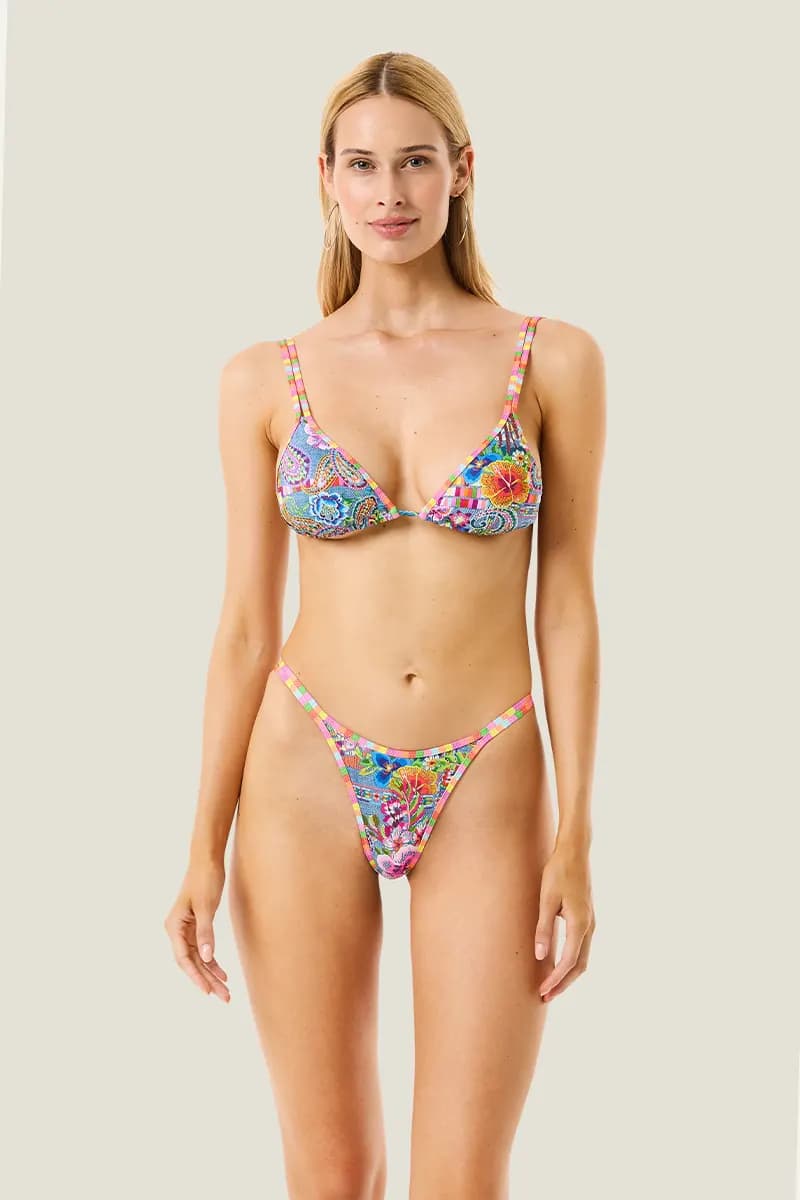 Bikini triangolo e tanga Denim Mexican | 4GIVENESS in prodotto You Store - Messina, commercioVirtuoso.it