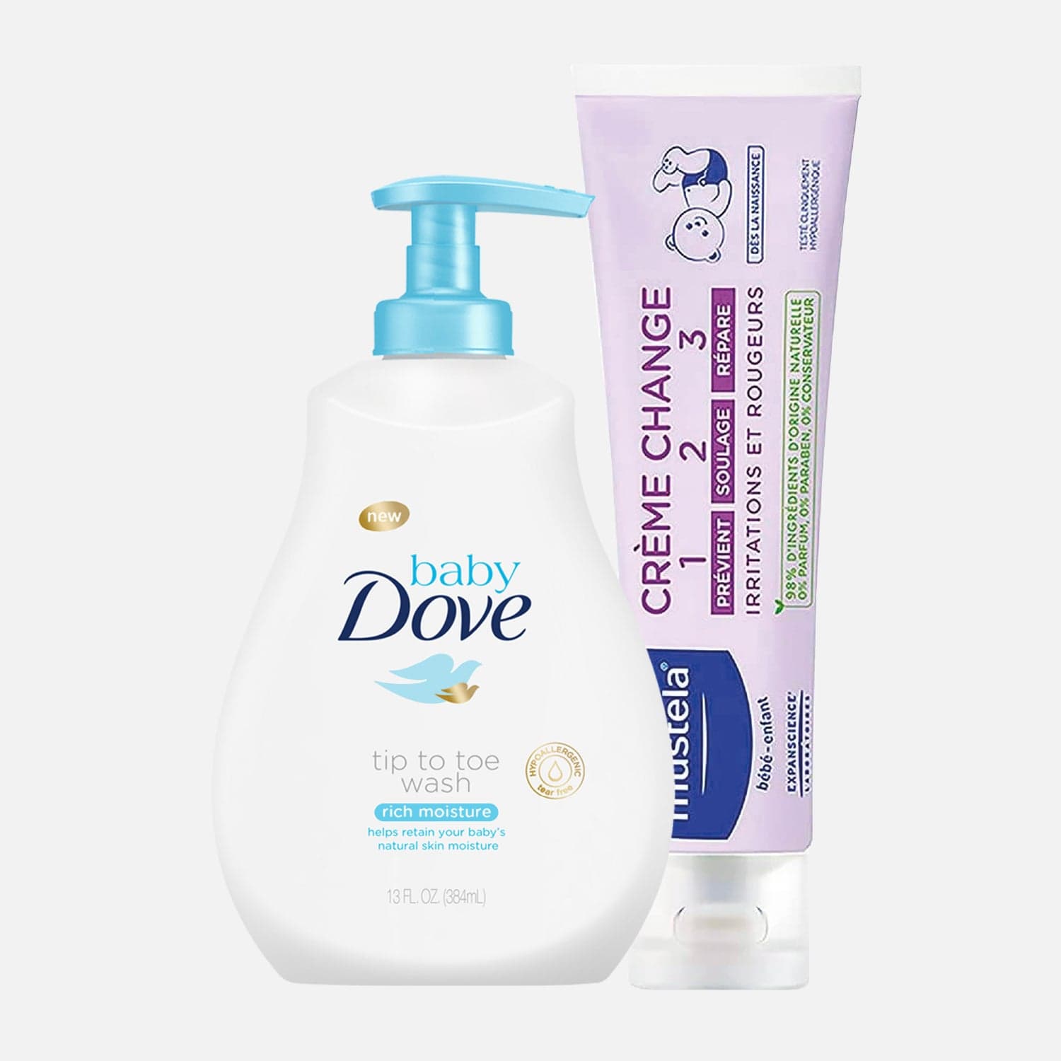 Creme lenitive per il cambio del pannolino