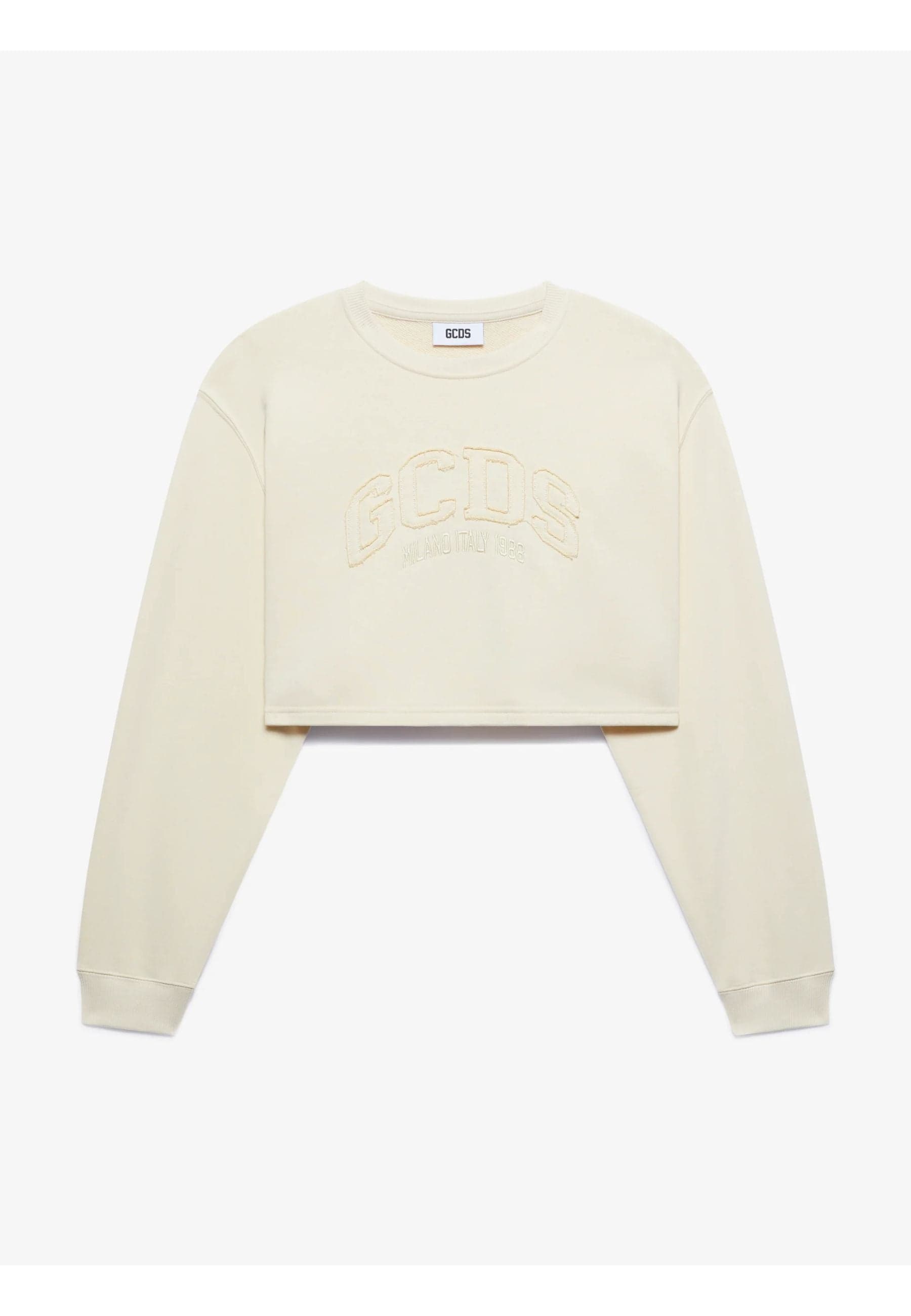 GCDS FELPA LOUNGE LOGO CROP CREWNECK da donna in Felpe con cappuccio Drestige - Casamassima, commercioVirtuoso.it