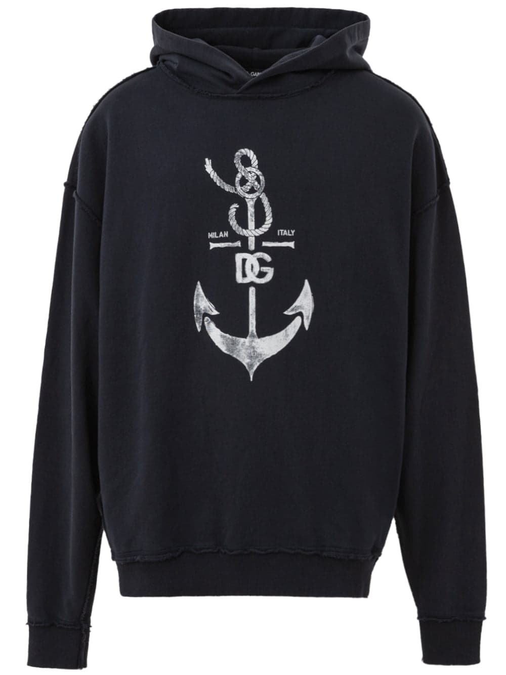 Dolce & Gabbana Felpa con stampa Marina da uomo in Felpe con cappuccio Drestige - Casamassima, commercioVirtuoso.it