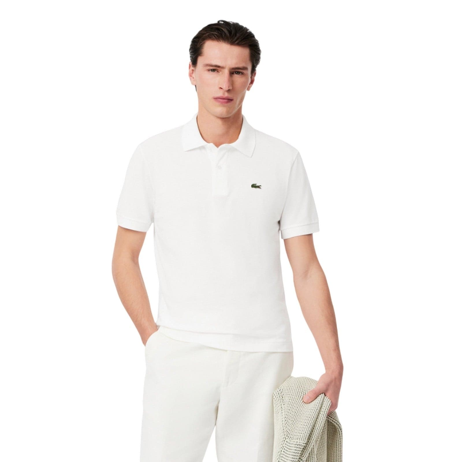 Lacoste maglie uomo lacoste - maglietta m/c - bianco da uomo in T-shirt Drestige - Casamassima, commercioVirtuoso.it