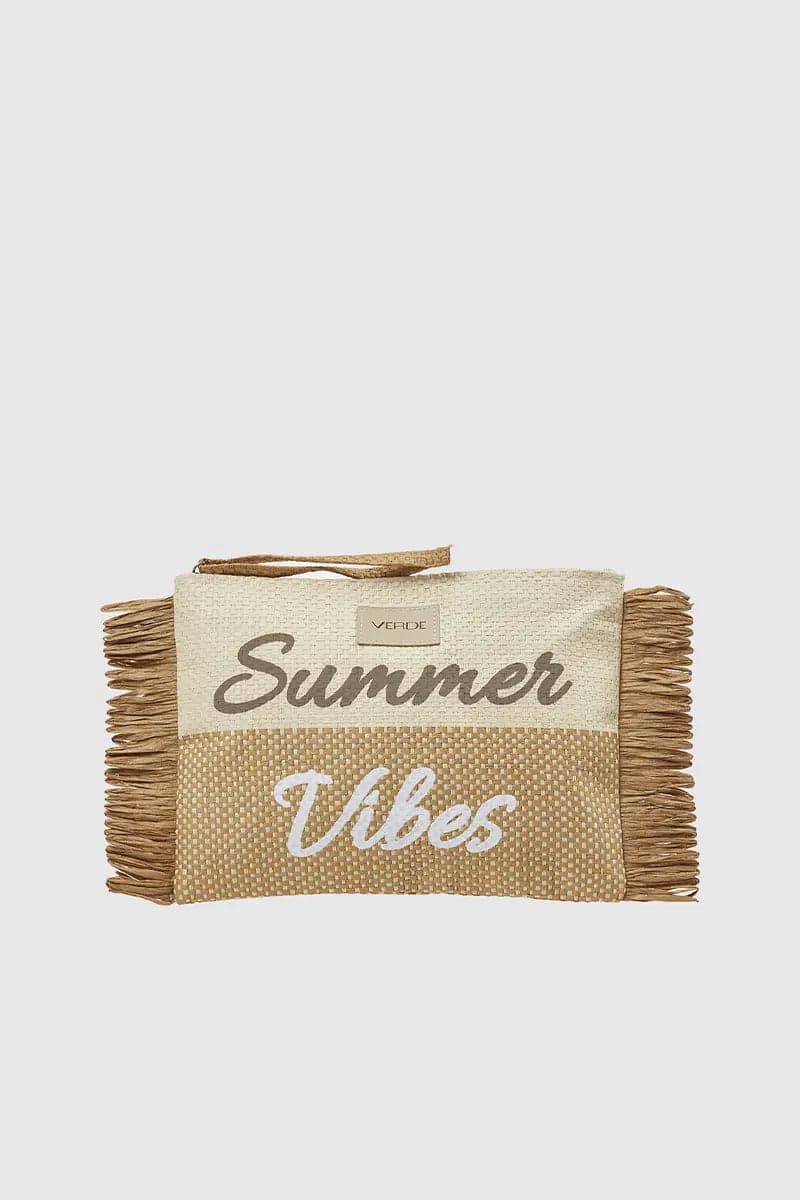 VERDE FASHION | Pochette mare in rafia Summer Vibes in Pochette e Clutch You Store - Messina, commercioVirtuoso.it