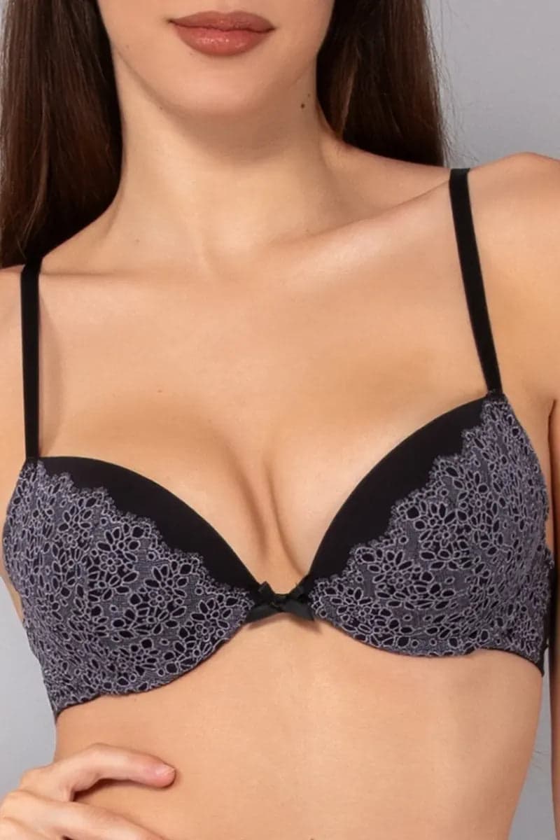 VERDISSIMA | Reggiseno push-up con ferretto in pizzo Macramè in Reggiseni basic You Store - Messina, commercioVirtuoso.it