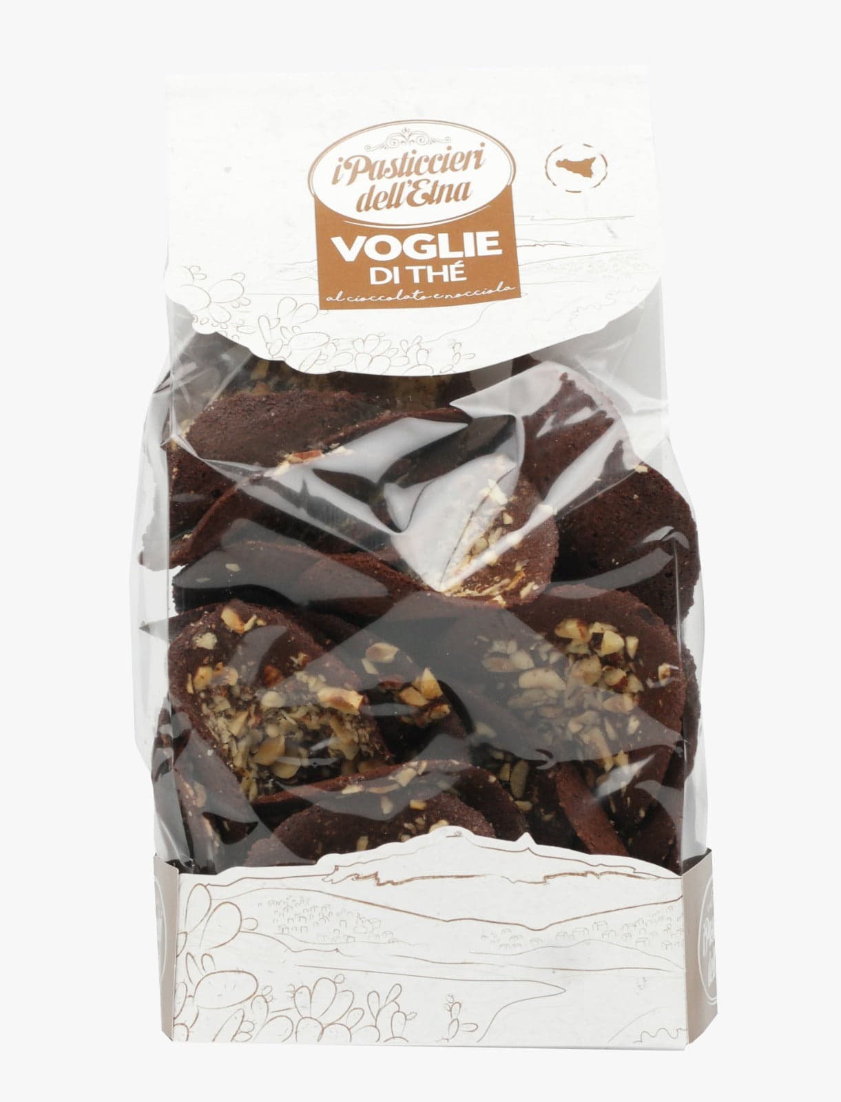 Voglie di thè al cioccolato e nocciola - 130 gr. in Biscotti per la colazione Sicilya - Messina, commercioVirtuoso.it