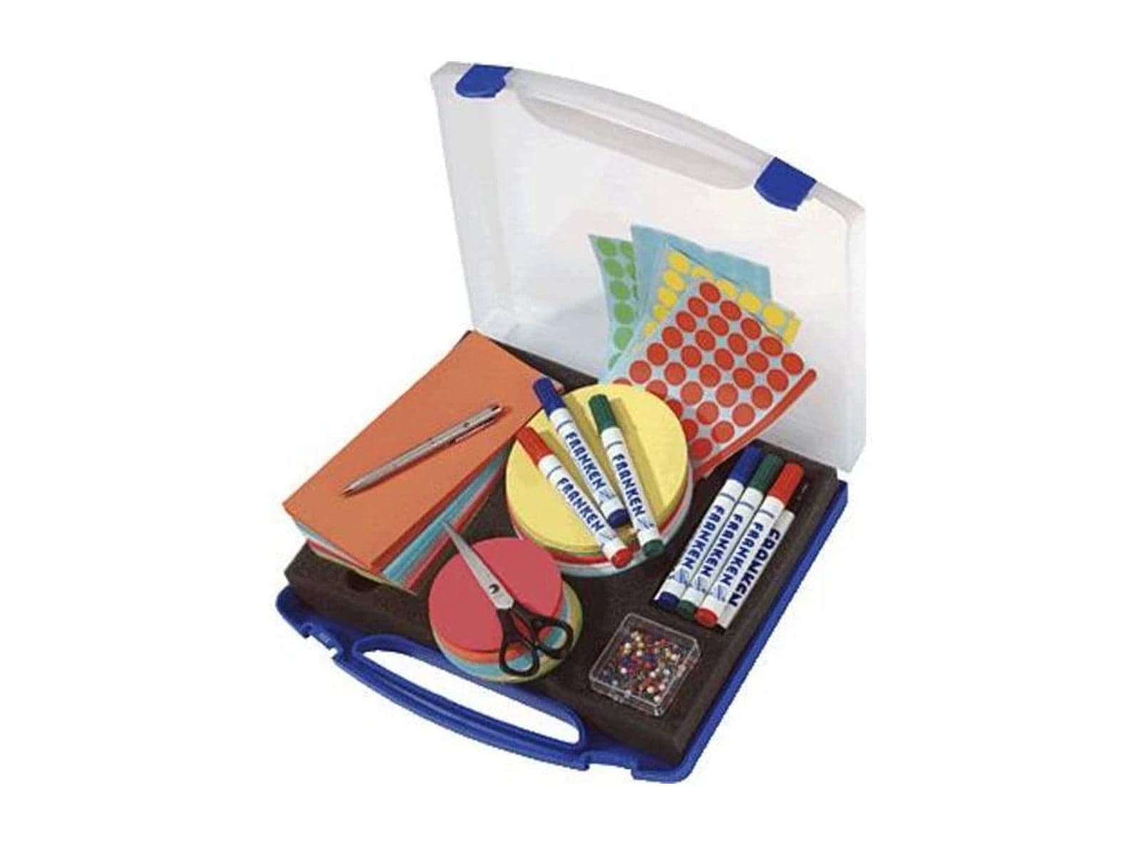 Valigetta Set Franken MINI 34,5 x 6 x 31 cm Kit per Presentazioni e Workshop 1142 pezzi Pennarelli per Lavagna Forbici in Cartelle portaprogetti e cartelle a tasca 85cento.it - Potenza, commercioVirtuoso.it