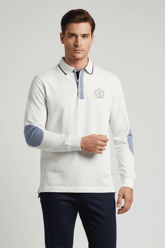 Polo uomo Etiqueta Negra - Bianco 100% cotone in Polo Couture - Sestu, commercioVirtuoso.it