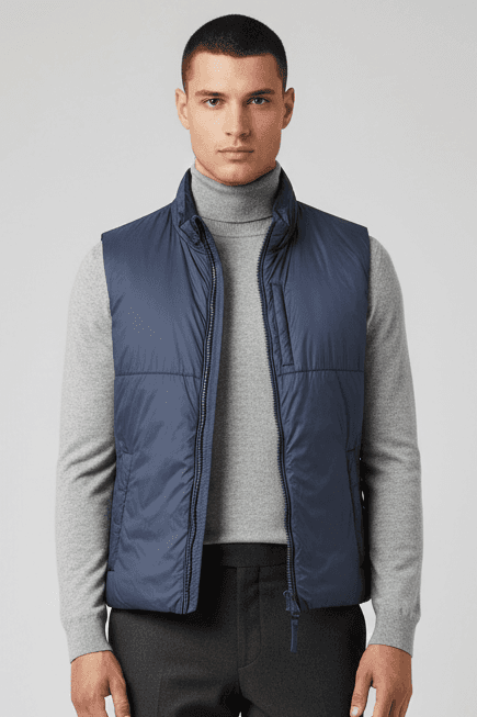 Smanicato uomo Invicta - Jersey Blu - Gilet Tecnico in Gilet Couture - Sestu, commercioVirtuoso.it