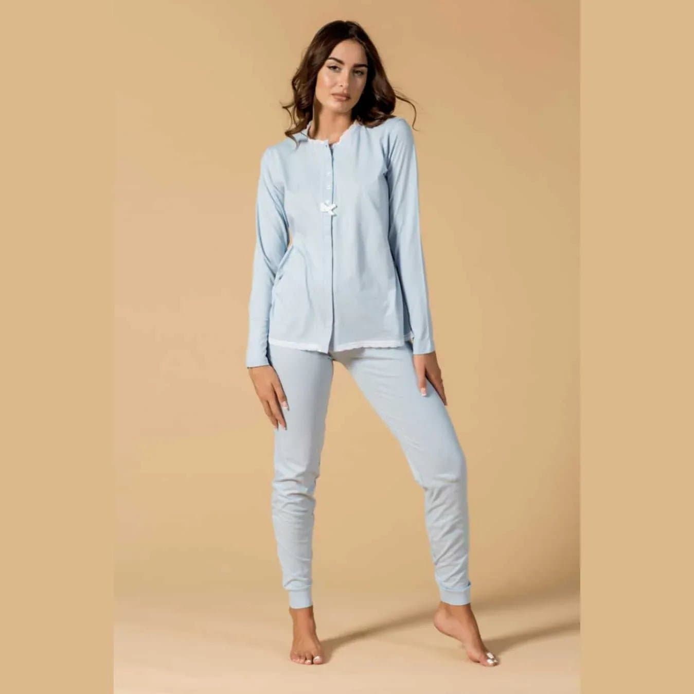 Pigiama Autunno/Inverno Donna Milk And Honey Margot Cotone in Pigiami due pezzi The King Luxury - San Marcellino, commercioVirtuoso.it