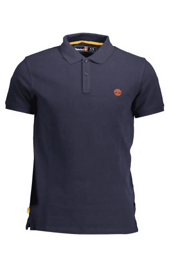 Polo Timberland per uomo a manica corta, 100% cotone con colletto due bottoni in Polo Loweconomy - Marineo, commercioVirtuoso.it