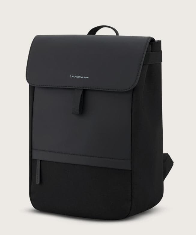 Zaino Kapten & Son Fyn All Black in Ginevra Glad Store - Genova, commercioVirtuoso.it