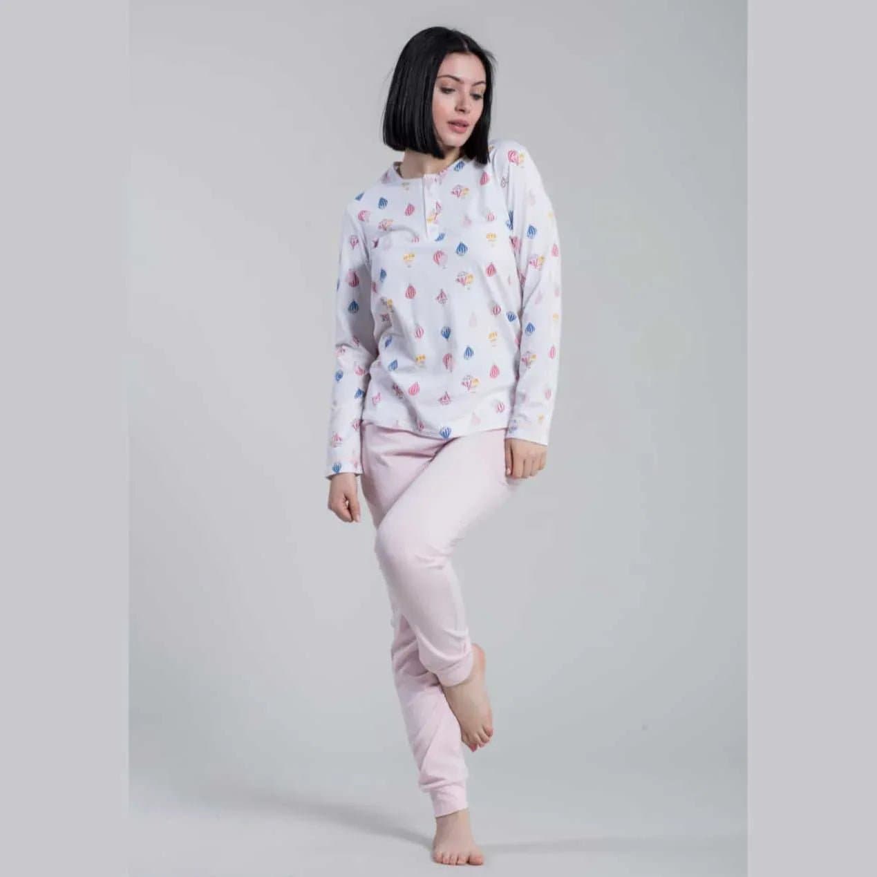 Pigiama Autunno/Inverno Donna Milk And Honey Ballon Cotone in Pigiami due pezzi The King Luxury - San Marcellino, commercioVirtuoso.it