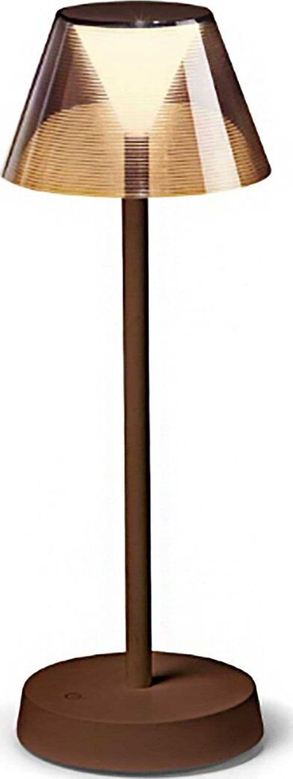 Abat-jour-batteria-Ideal-Lux-LOLITA-286747-LED-IP54-250Lm-corten-metallo-lampada-tavolo-classica-touch