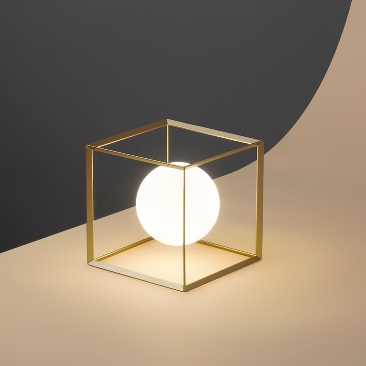 Abat-jour-classica-Perenz-CUBE-6692-OR-G9-LED-15x15-lampada-tavolo-gabbia-cubo-metallo-oro-opaco-interno