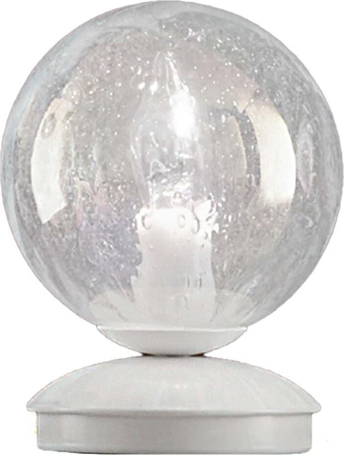 Abat-jour-moderna-Due-P-MOON-2708-LP-E14-LED-vetro-iridato-lampada-tavolo-sfera