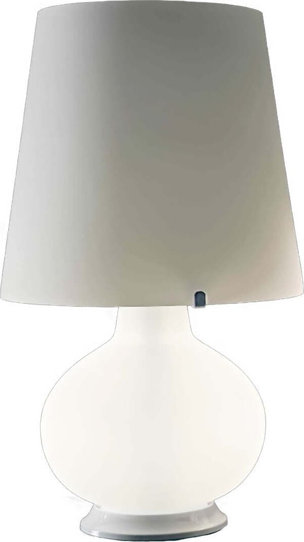 Abat-jour-moderna-Illuminando-CLASSIC-G-lampada-tavolo-metallo-vetro-paralume-bianco-interni-E14-E27