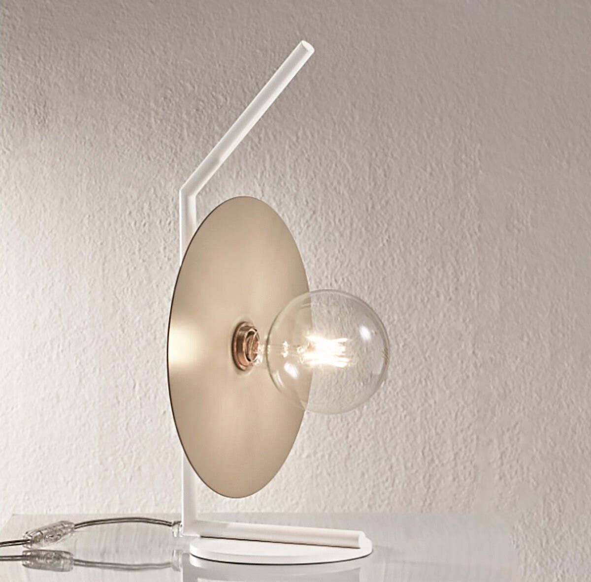 Abat-jour-moderna-Illuminando-PUB-LU1PUBBN+DISCO25SB-E27-LED-metallo-lampada-tavolo
