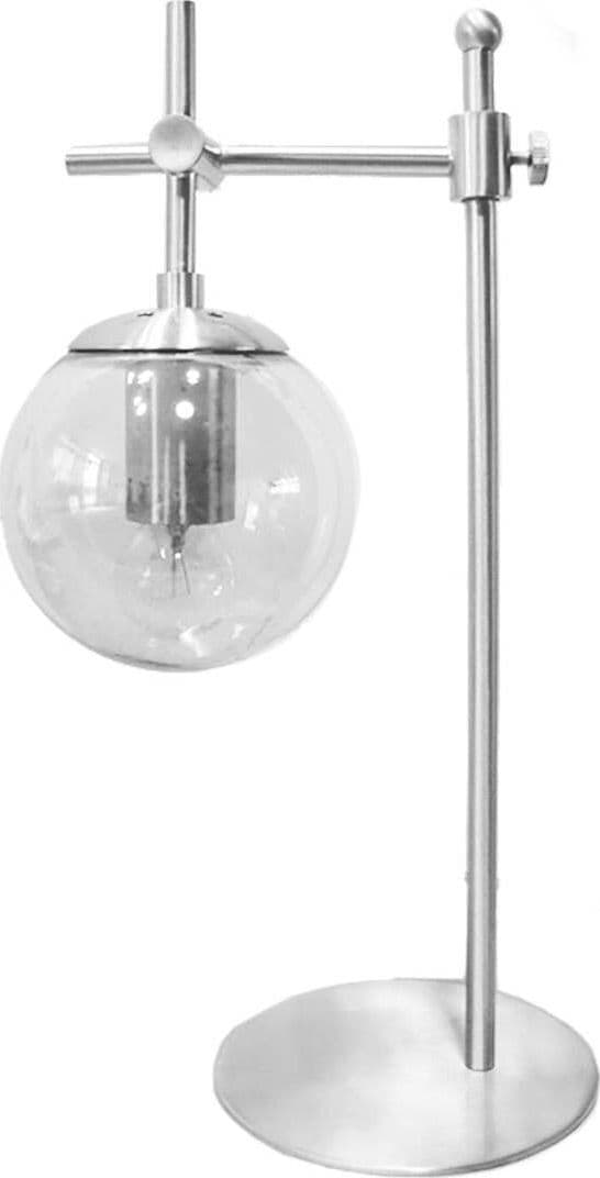Abat-jour-moderna-Padana-Lampadari-GIOKO-1103-L1-CR-E27-LED-metallo-vetro-soffiato-lampada-tavolo
