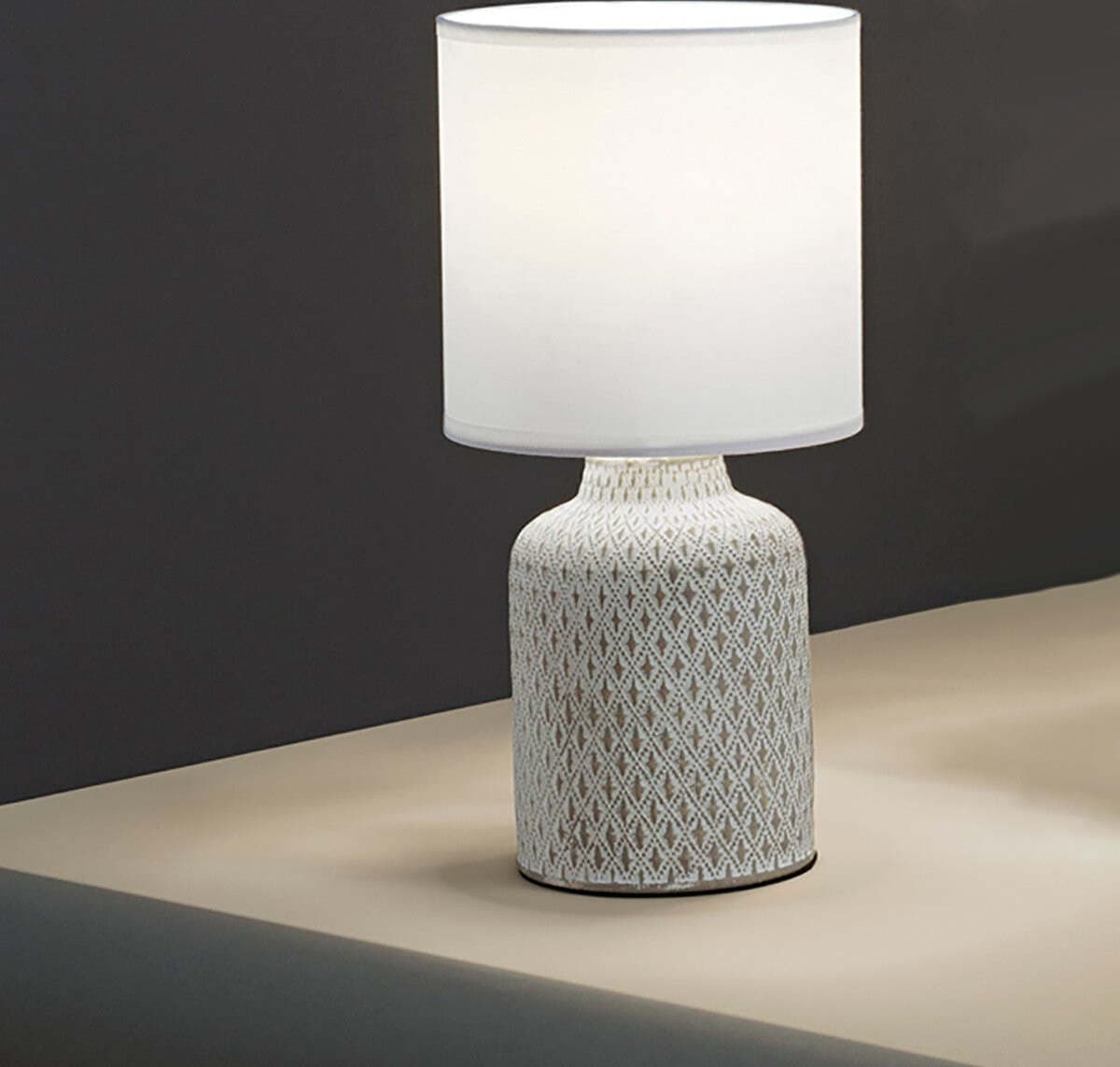 Abat-jour-moderna-Perenz-PROVENZA-6694-B-E14-LED-ceramica-tessuto-lampada-tavolo