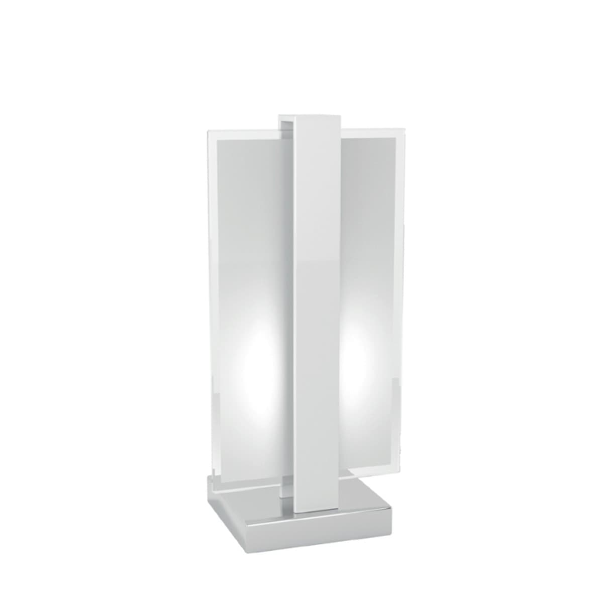 Abat-jour-moderna-Top-Light-CROSS-1106-P-E27-LED-metallo-vetro-lampada-tavolo