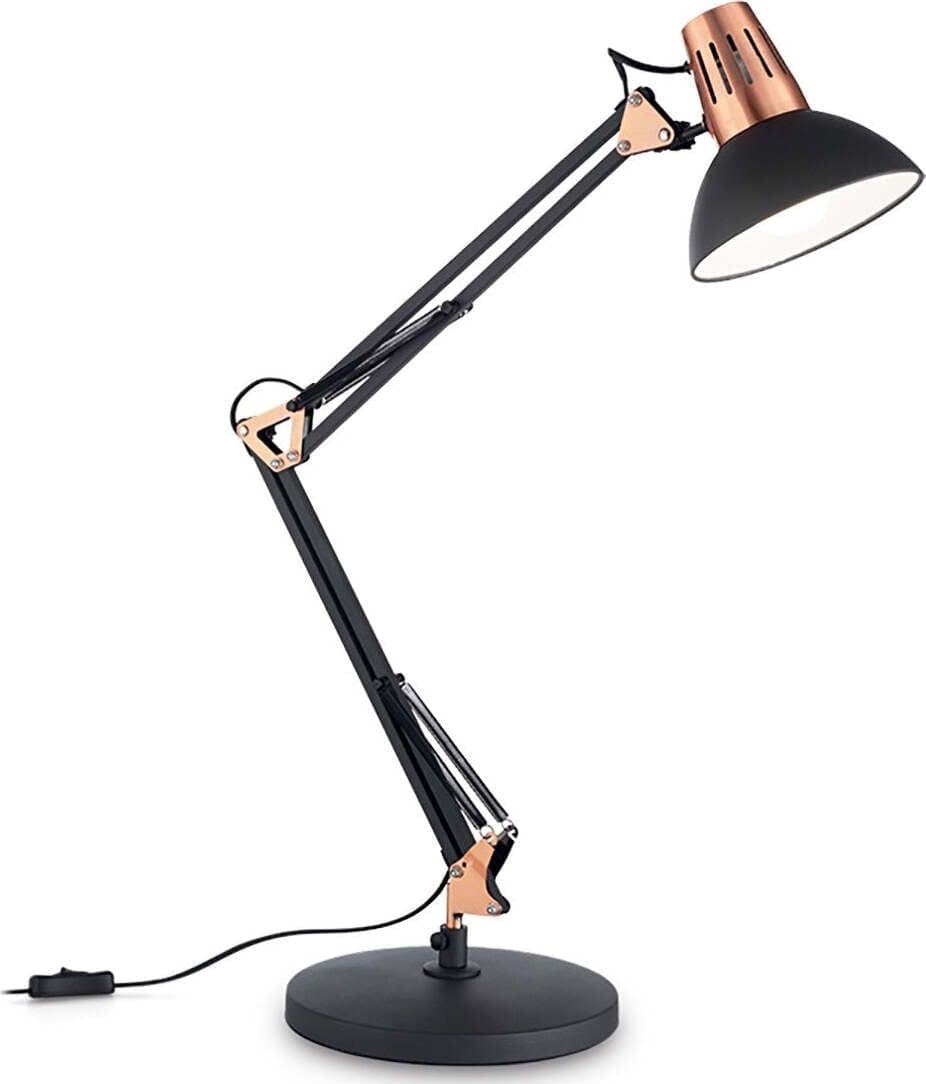 Abat-jour-scrivania-Ideal-Lux-WALLY-TL1-061191-E27-LED-orientabile-metallo-lampada-tavolo