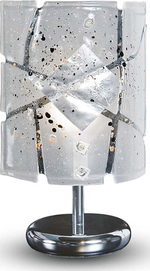 Abat-jour-vetro-foglia-argento-nero-Familamp-MIAMI-309-LP-E14-LED-lampada-tavolo-moderna-artigianale