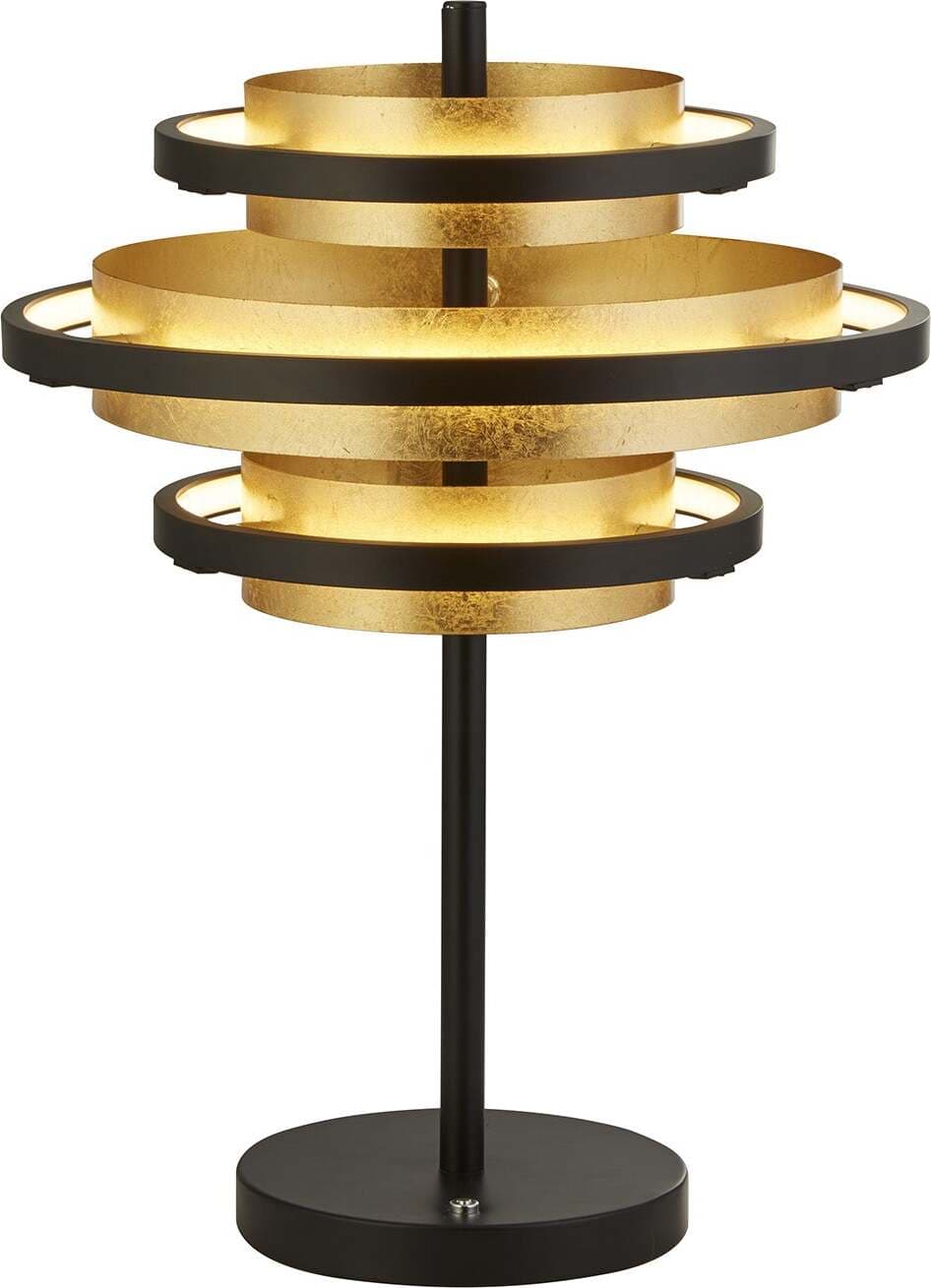 Abatjour-Contemporaneo-Alveare-Acciaio-Nero-Alluminio-Ottone-Led-13,7W-2700K